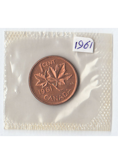 1961 - 1 centesimo Canada Foglia D'Acero Fdc